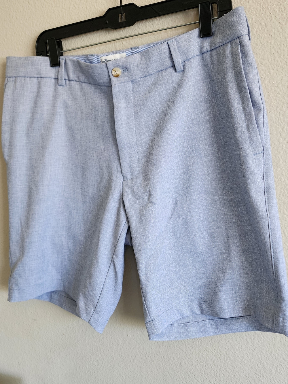 Peter Millar Crown Performance Golf Shorts Light Blue Mens Size 35 - Picture 3 of 9